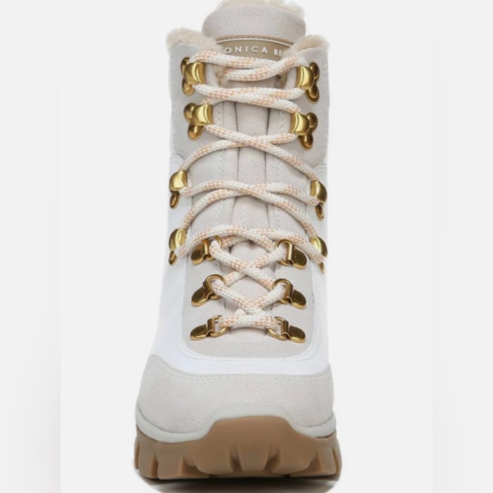 Veronica Beard 'Galina' Shearling Lined Water Resistant Boots - 37 / 7 - Picture 3 of 7